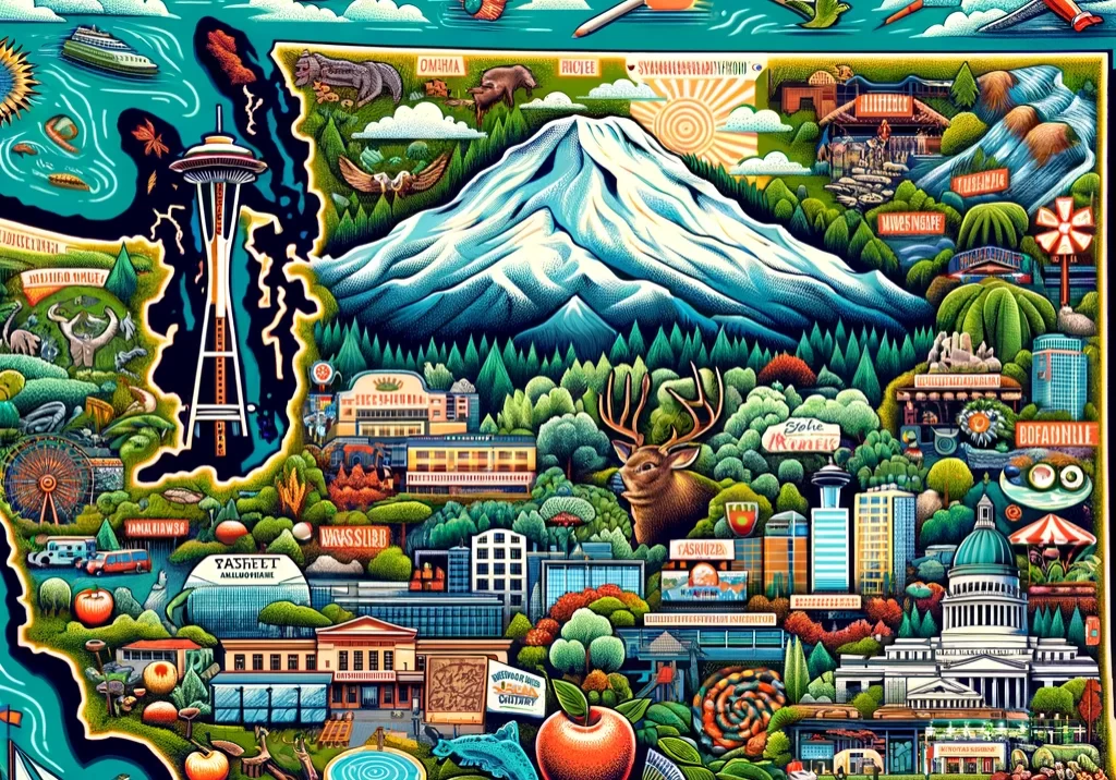 DALL·E 2024-03-03 14.19.50 - An illustrated map of Rhode Island, highlighting its coastal charm and rich maritime history. Feature the state capital, Providence, with symbols like